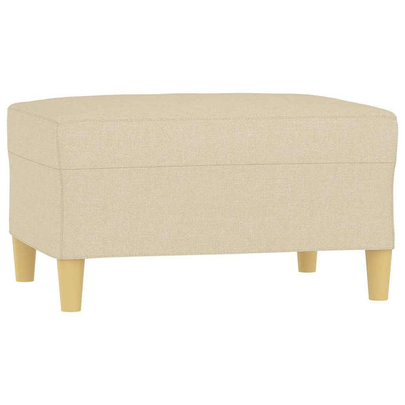 Taburet, crem, 70x55x41 cm, material textil