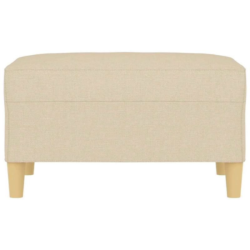 Taburet, crem, 70x55x41 cm, material textil