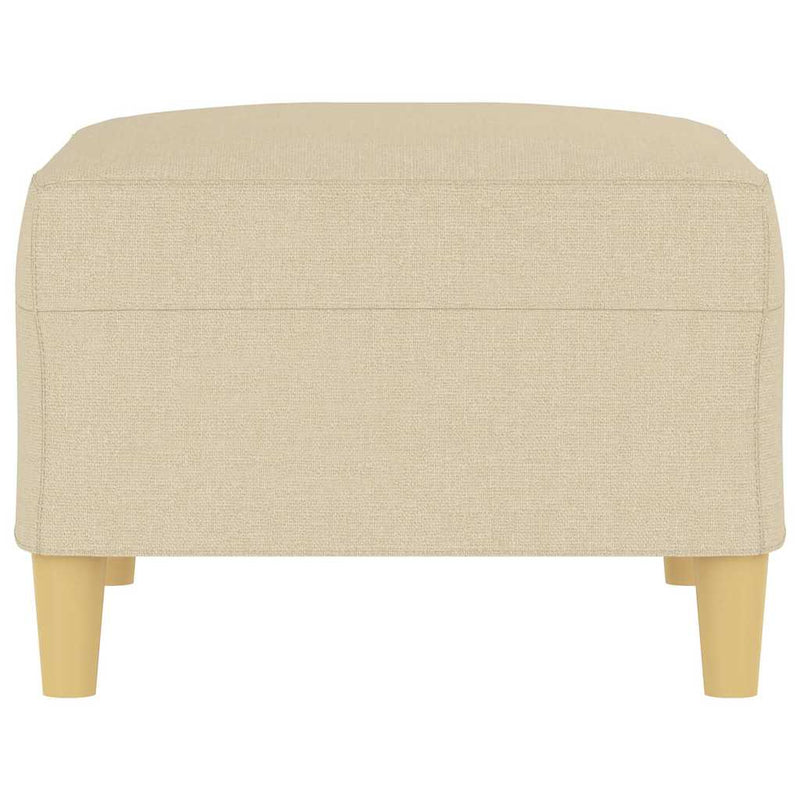 Taburet, crem, 70x55x41 cm, material textil
