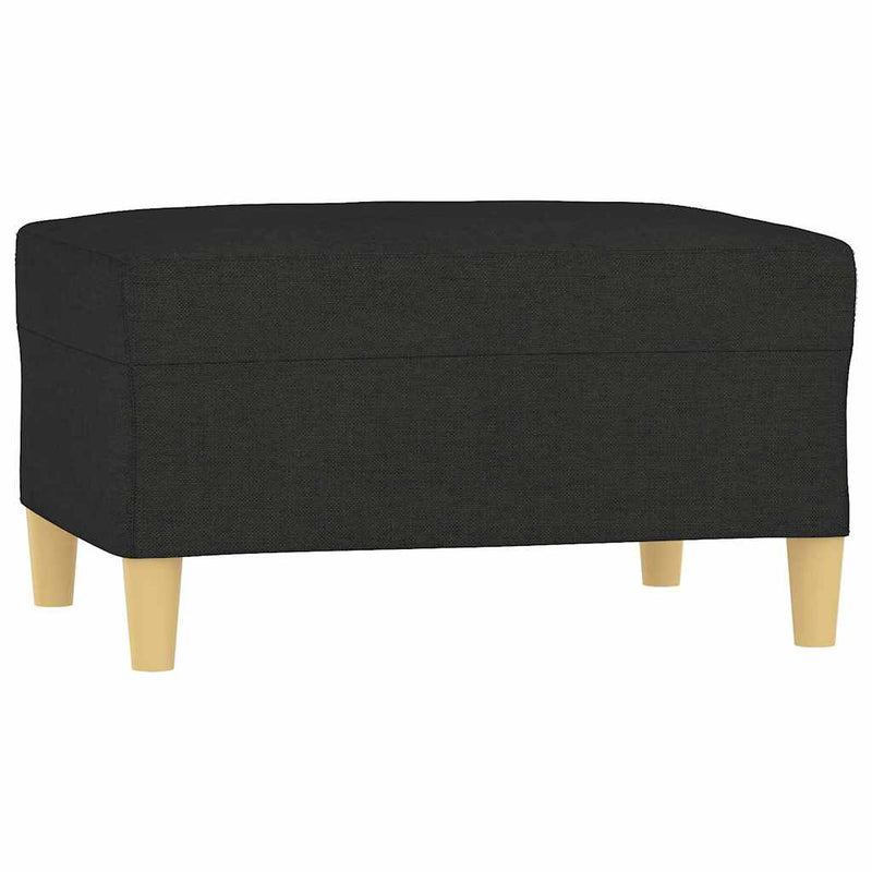 Taburet, negru, 70x55x41 cm, material textil