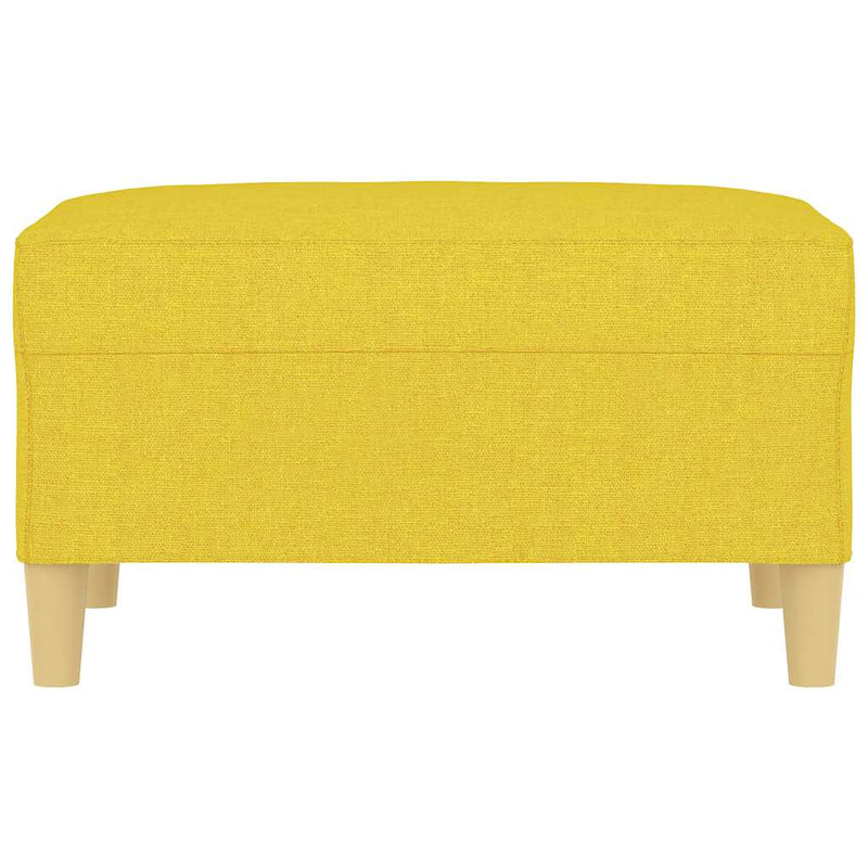 Taburet, galben deschis, 70x55x41 cm, material textil