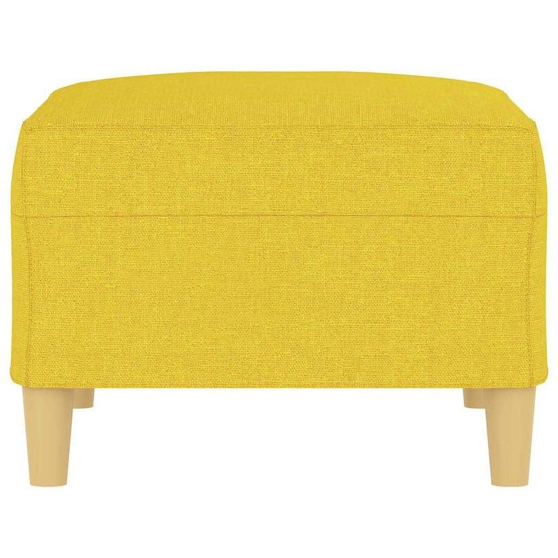 Taburet, galben deschis, 70x55x41 cm, material textil