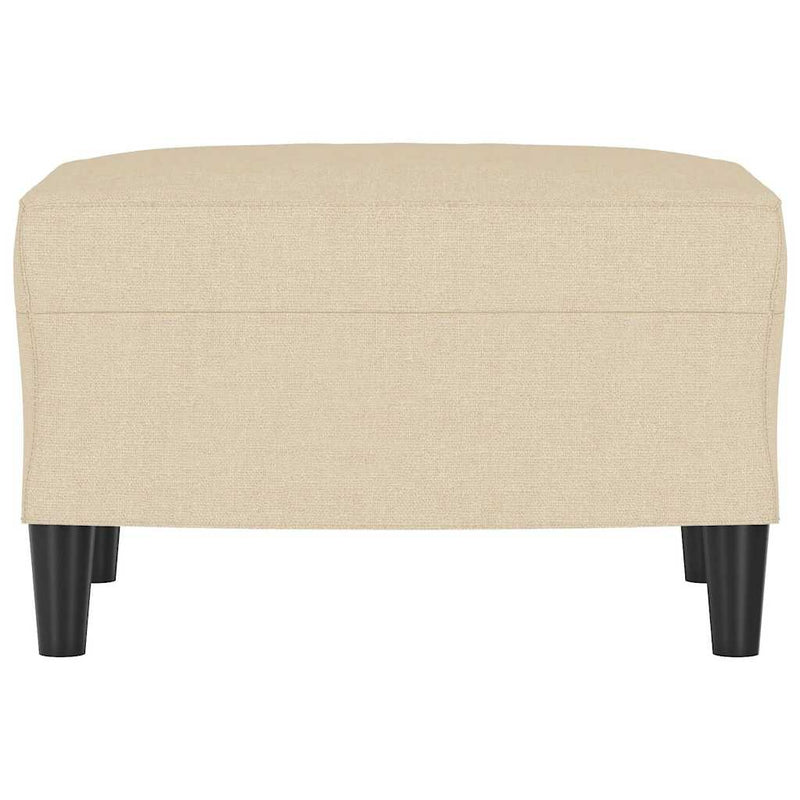 Taburet, crem, 60x50x41 cm, material textil
