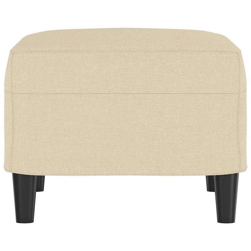 Taburet, crem, 60x50x41 cm, material textil