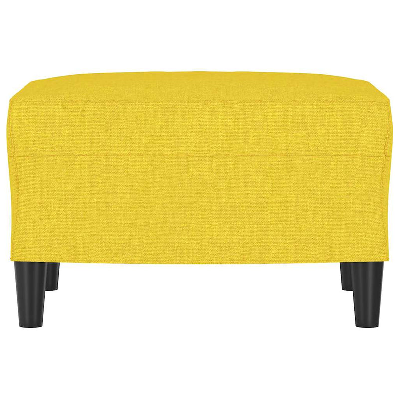 Taburet, galben deschis, 60x50x41 cm, material textil