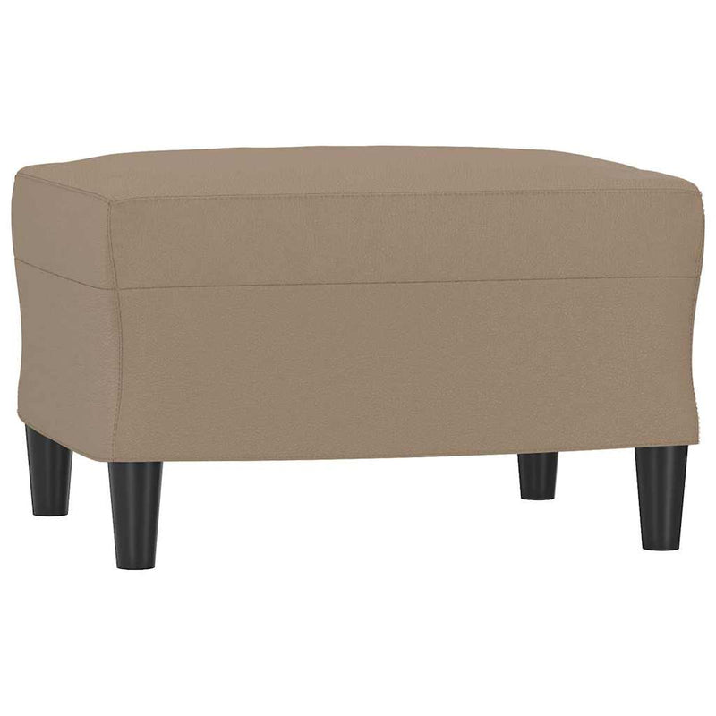 Taburet, cappuccino, 60x50x41 cm, piele ecologică