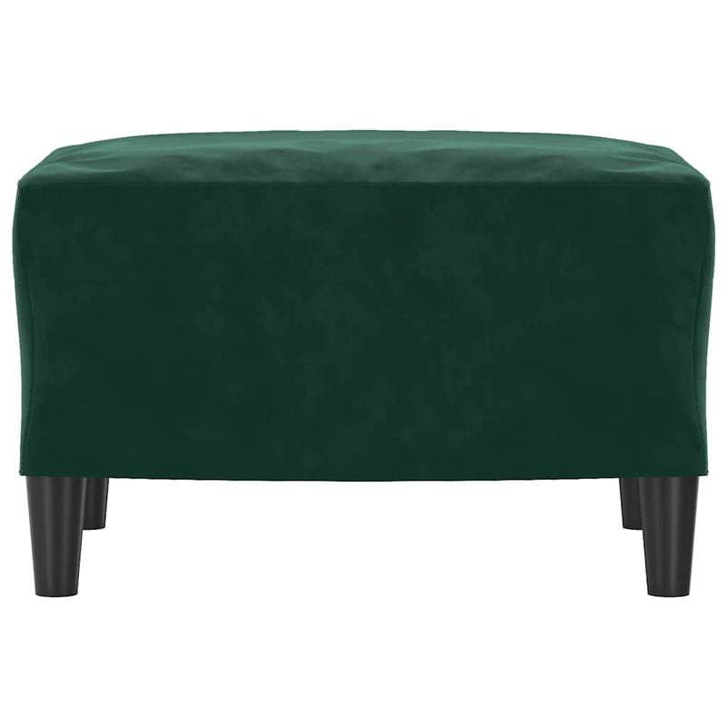 Taburet, verde închis, 60x50x41 cm, catifea