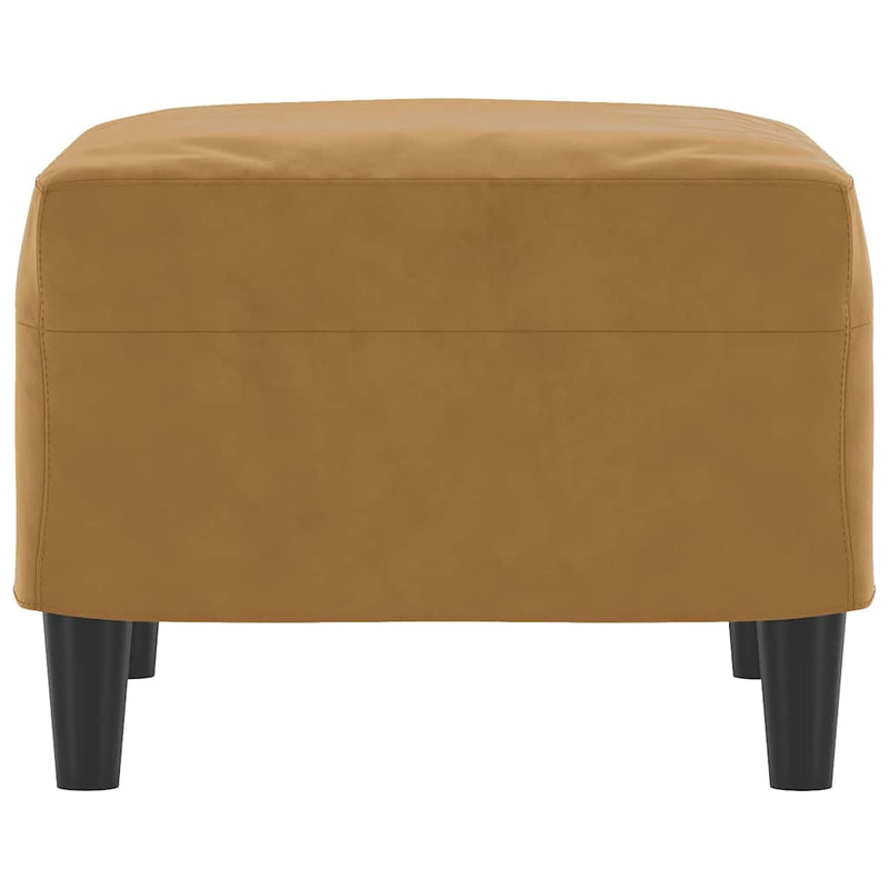 Taburet, maro, 60x50x41 cm, catifea