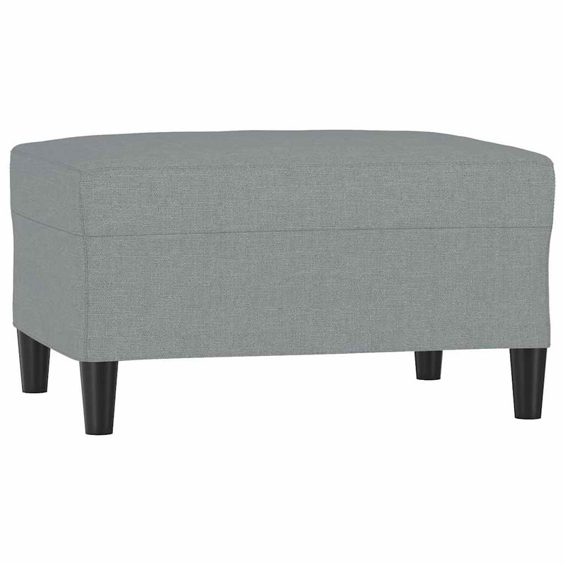 Taburet, gri deschis, 70x55x41 cm, material textil
