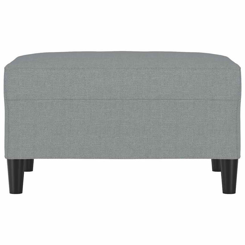 Taburet, gri deschis, 70x55x41 cm, material textil