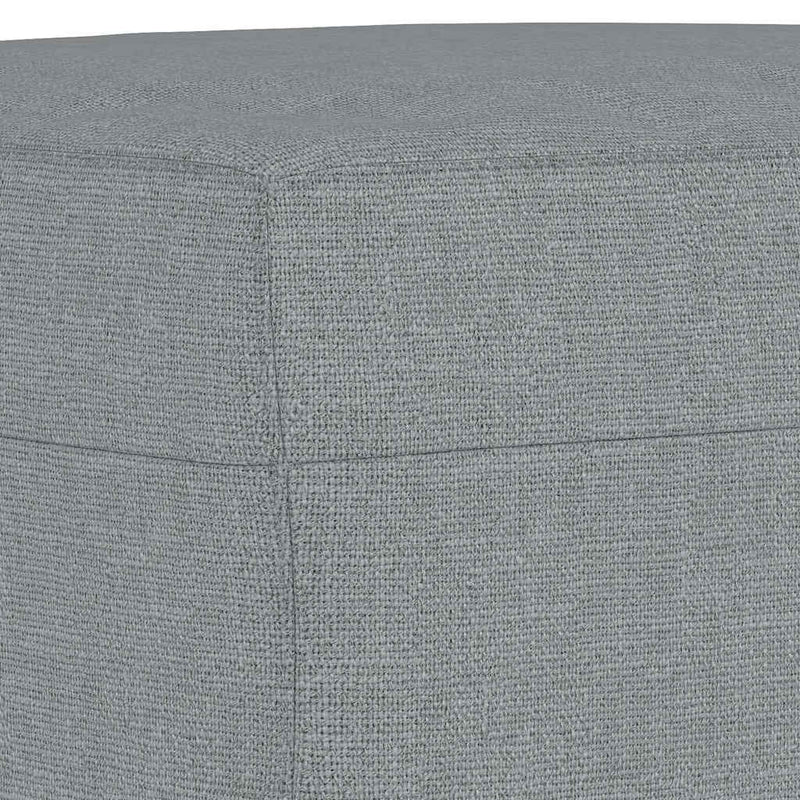 Taburet, gri deschis, 70x55x41 cm, material textil