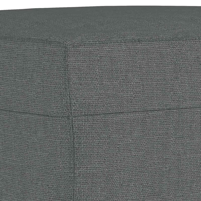 Taburet, gri închis, 70x55x41 cm, material textil