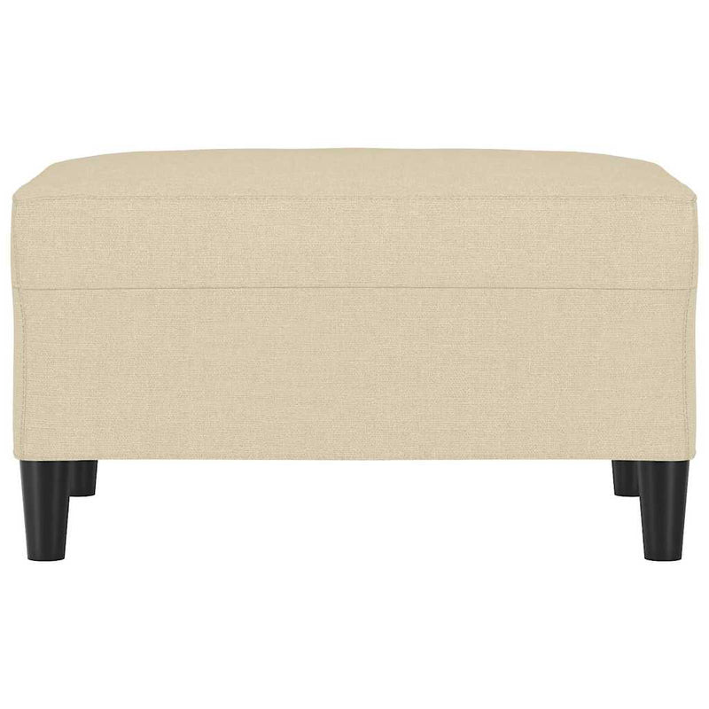 Taburet, crem, 70x55x41 cm, material textil