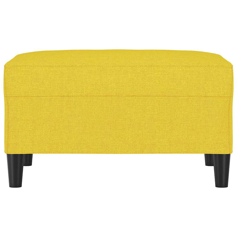Taburet, galben deschis, 70x55x41 cm, material textil