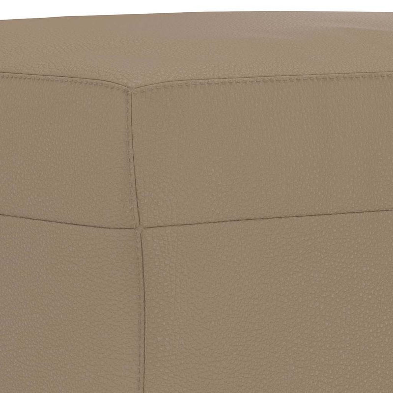 Taburet, cappuccino, 70x55x41 cm, piele ecologică