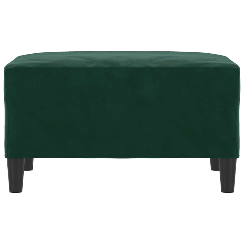 Taburet, verde închis, 70x55x41 cm, catifea