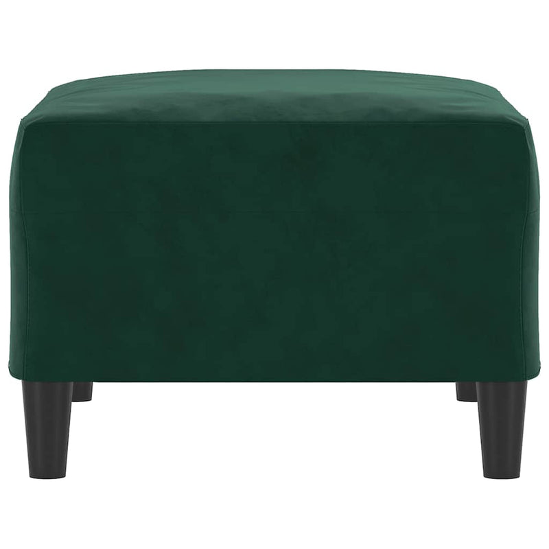 Taburet, verde închis, 70x55x41 cm, catifea