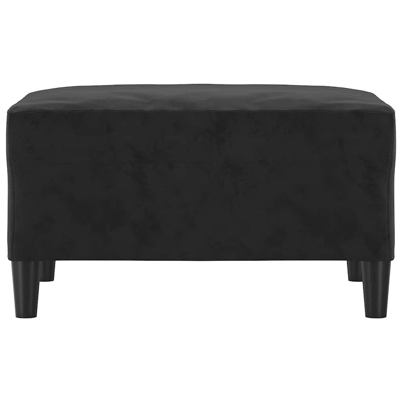 Taburet, negru, 70x55x41 cm, catifea