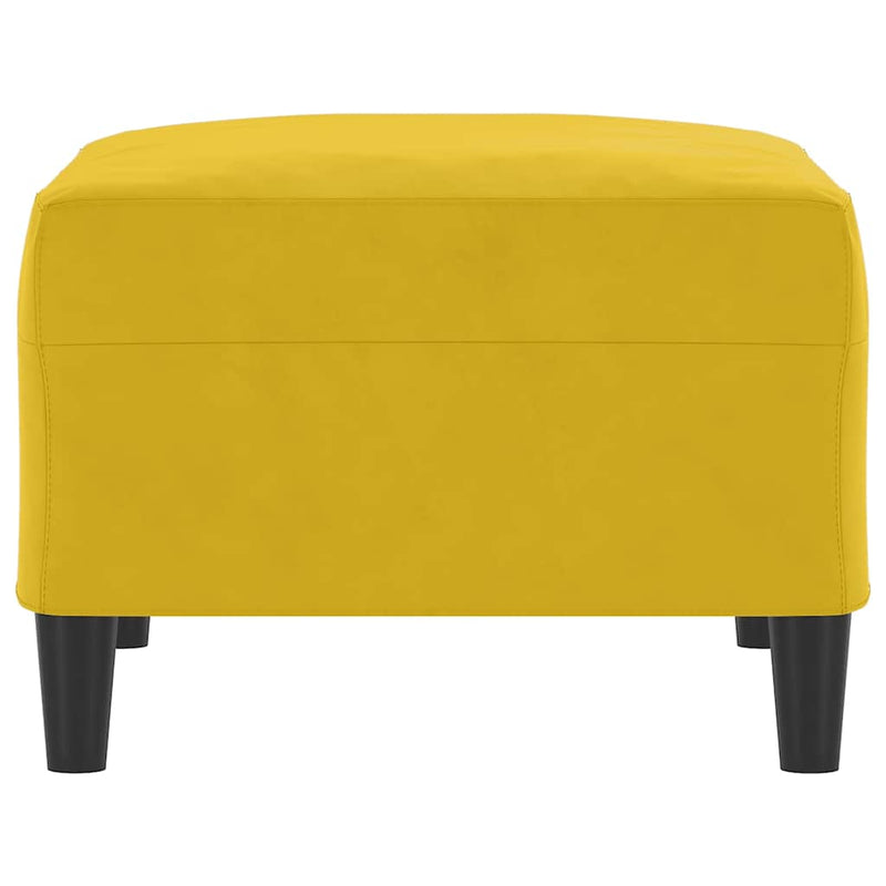 Taburet, galben, 70x55x41 cm, catifea