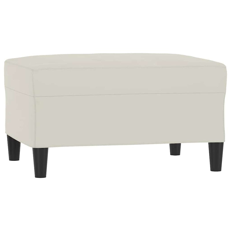 Taburet, crem, 70x55x41 cm, catifea