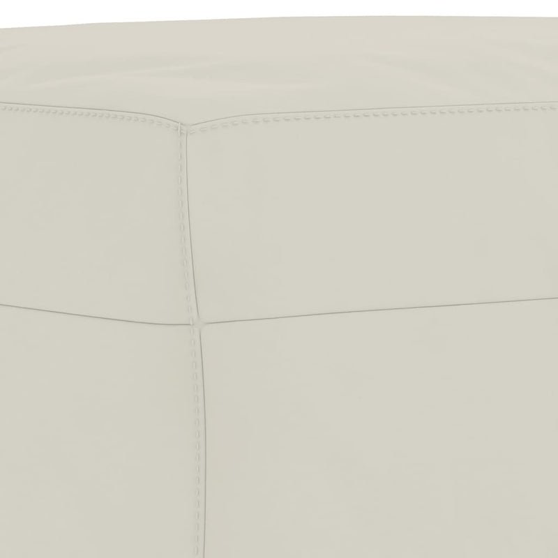 Taburet, crem, 70x55x41 cm, catifea