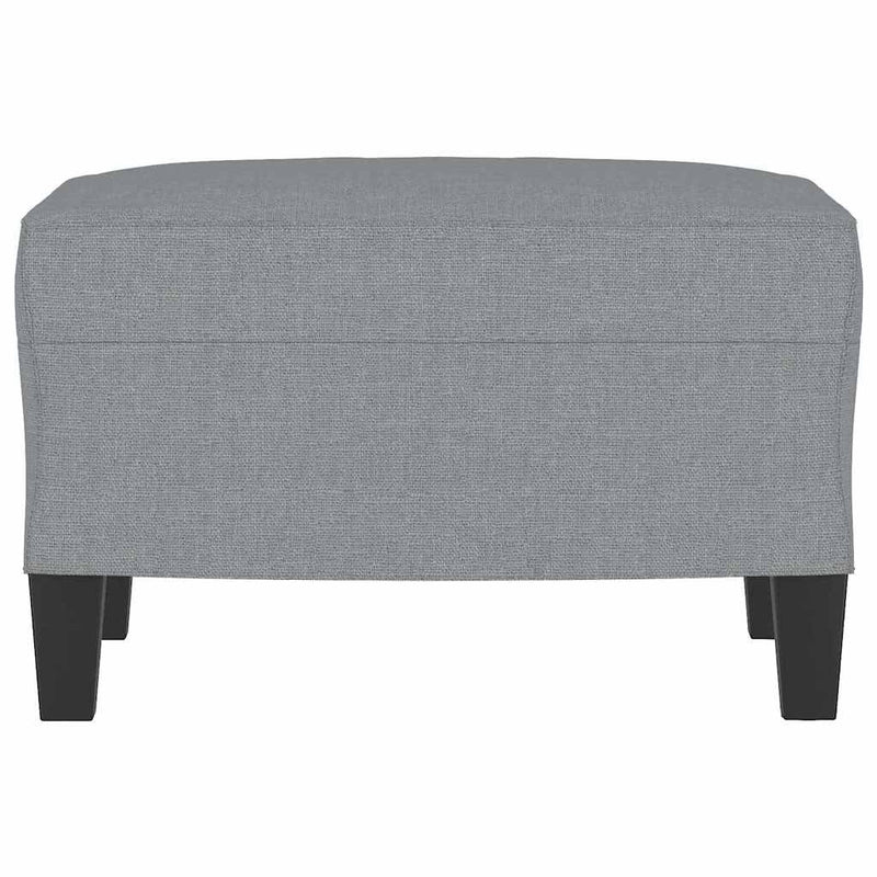 Taburet, gri deschis, 60x50x41 cm, material textil