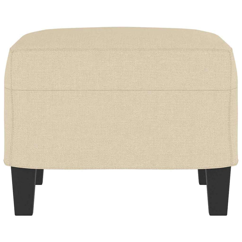 Taburet, crem, 60x50x41 cm, material textil