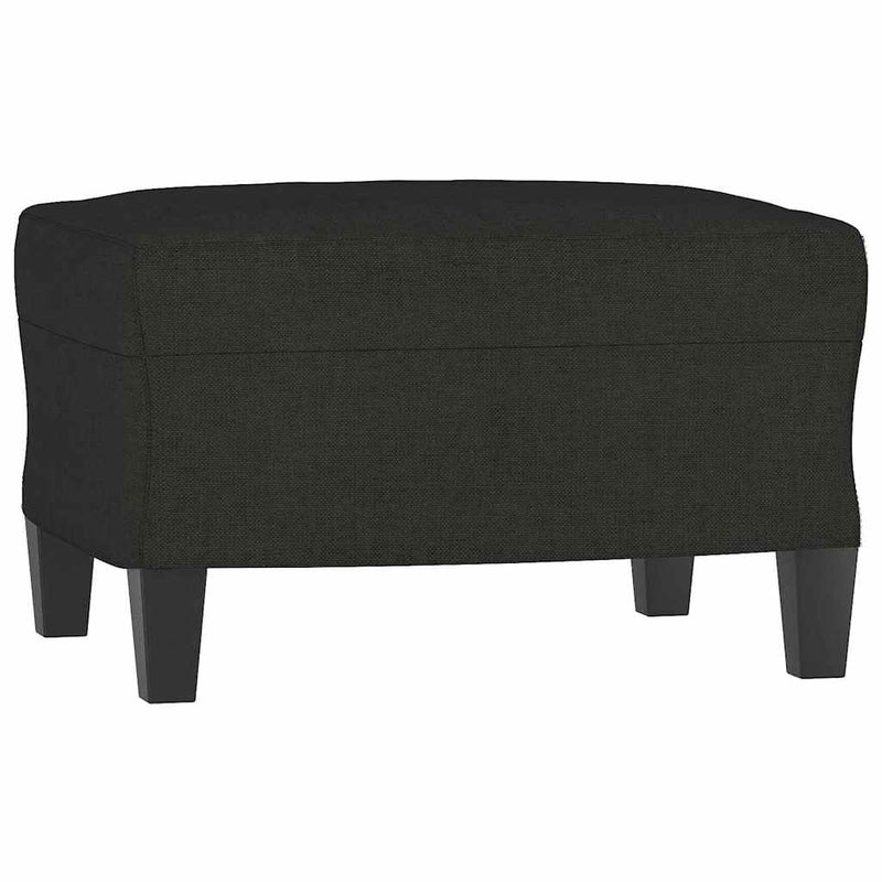 Taburet, negru, 60x50x41 cm, material textil
