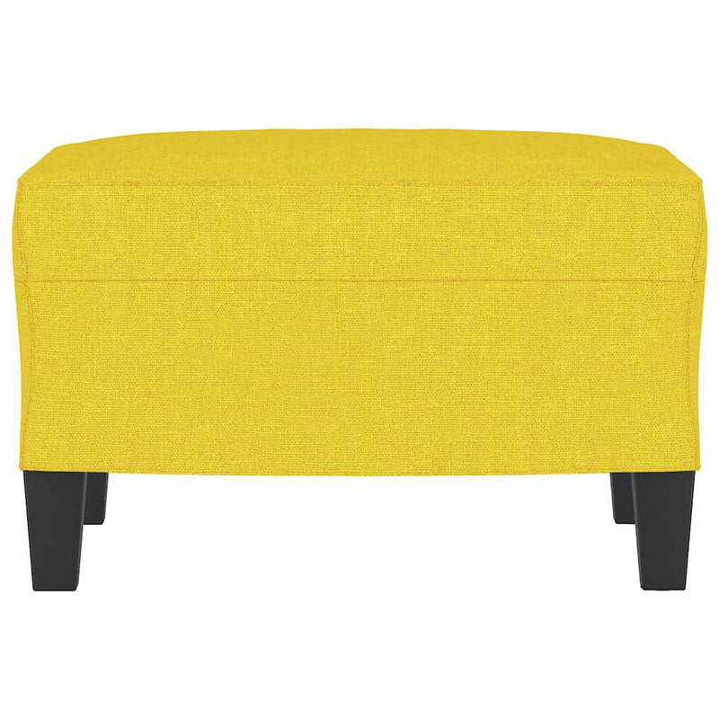 Taburet, galben deschis, 60x50x41 cm, material textil