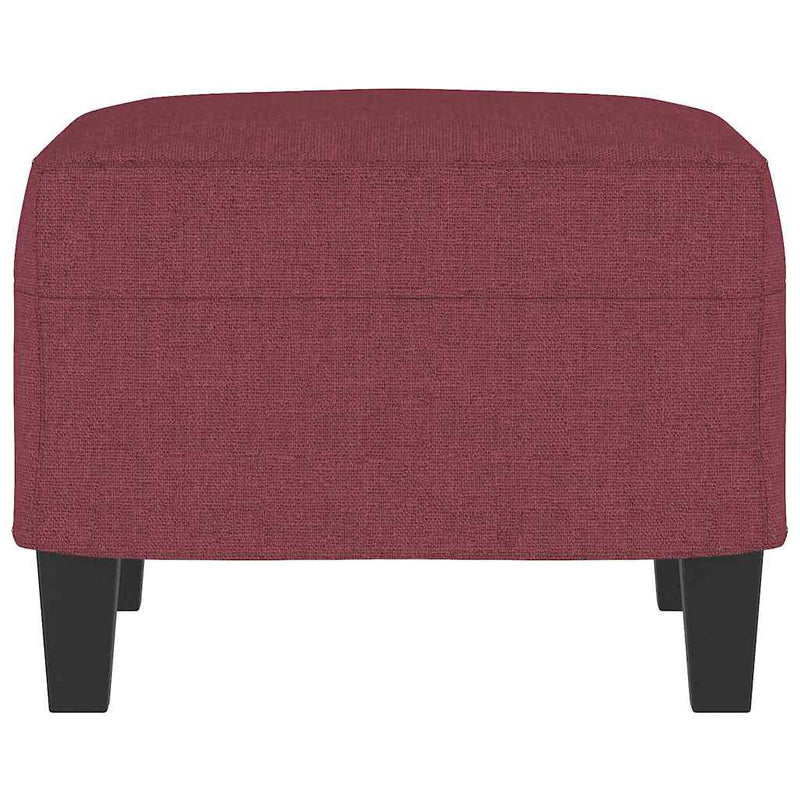 Taburet, roșu vin, 60x50x41 cm, material textil