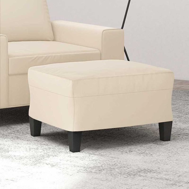 Taburet, bej, 60x50x41 cm, țesătură microfibră