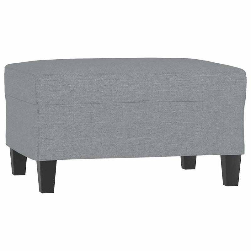 Taburet, gri deschis, 70x55x41 cm, material textil