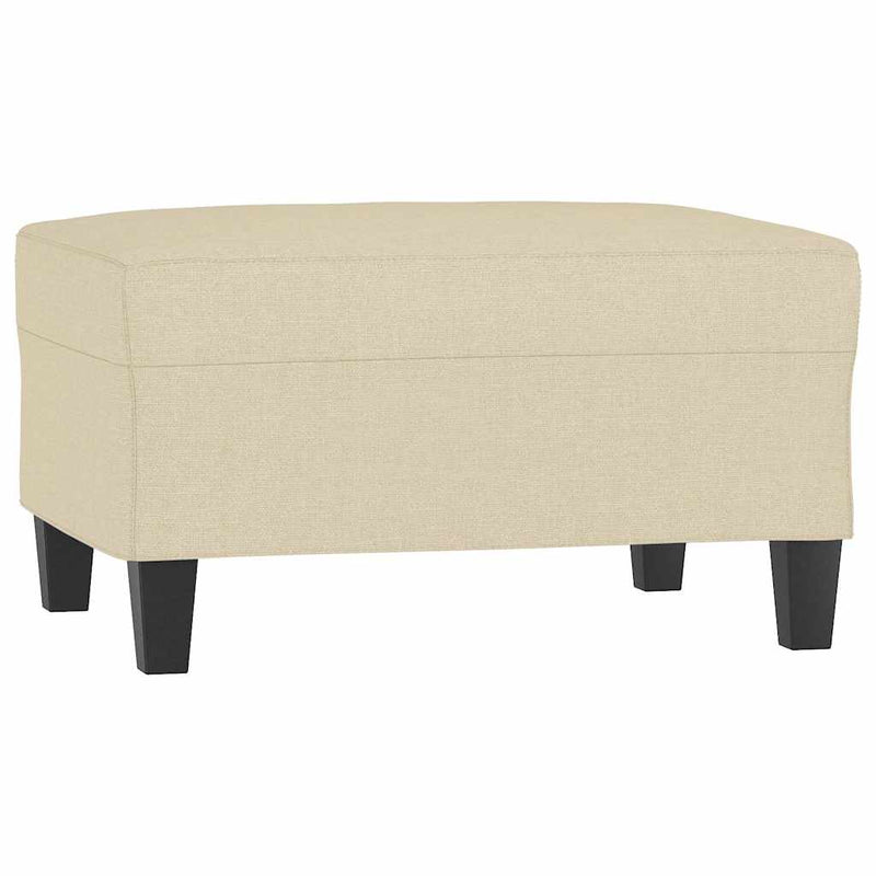 Taburet, crem, 70x55x41 cm, material textil