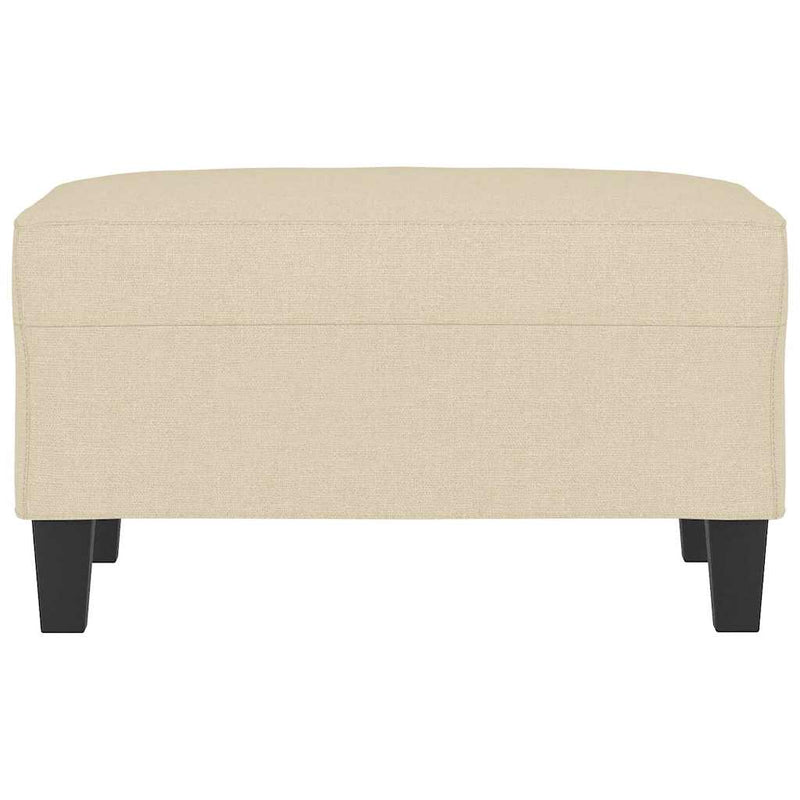 Taburet, crem, 70x55x41 cm, material textil