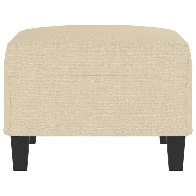 Taburet, crem, 70x55x41 cm, material textil