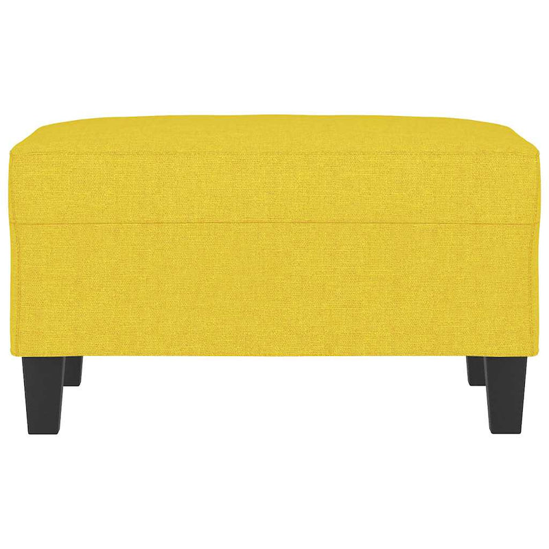 Taburet, galben deschis, 70x55x41 cm, material textil