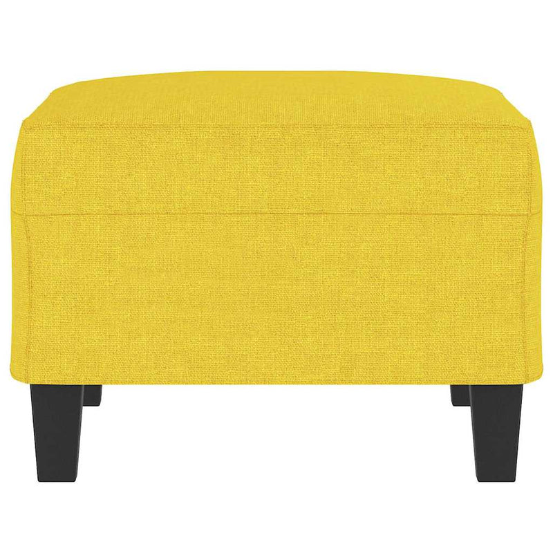 Taburet, galben deschis, 70x55x41 cm, material textil