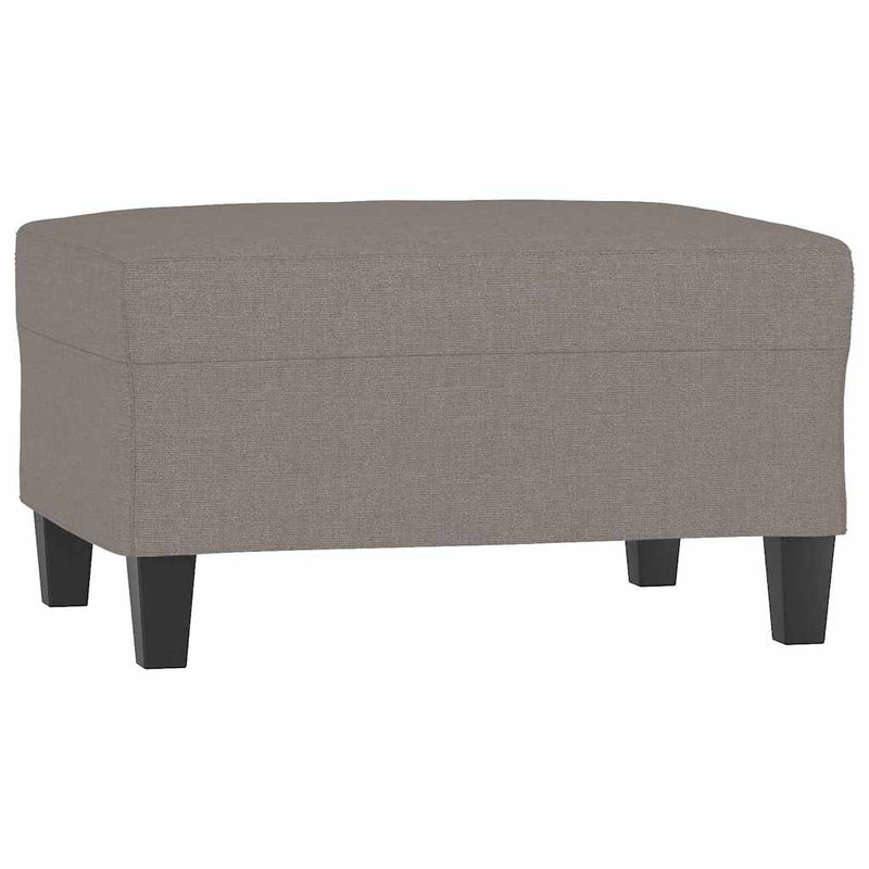 Taburet, gri taupe, 70x55x41 cm, material textil