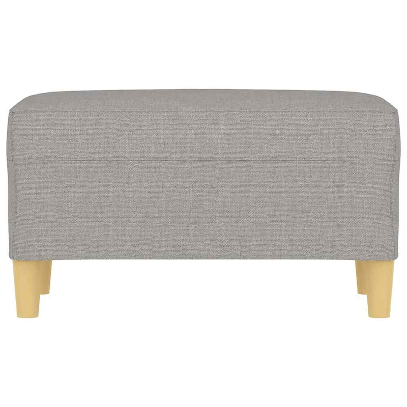 Bancă, gri deschis, 70x35x41 cm, textil