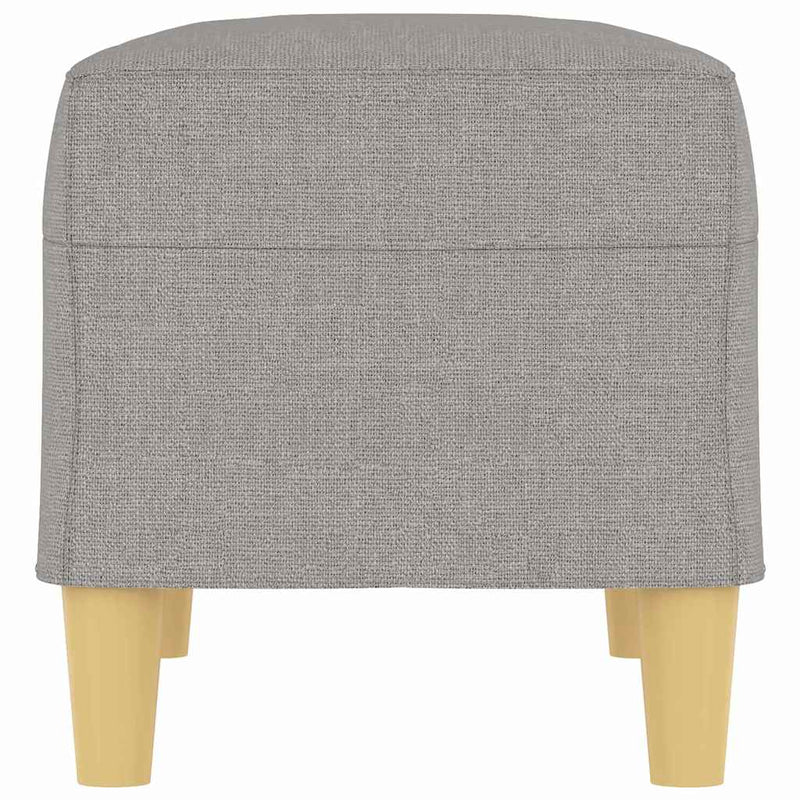 Bancă, gri deschis, 70x35x41 cm, textil
