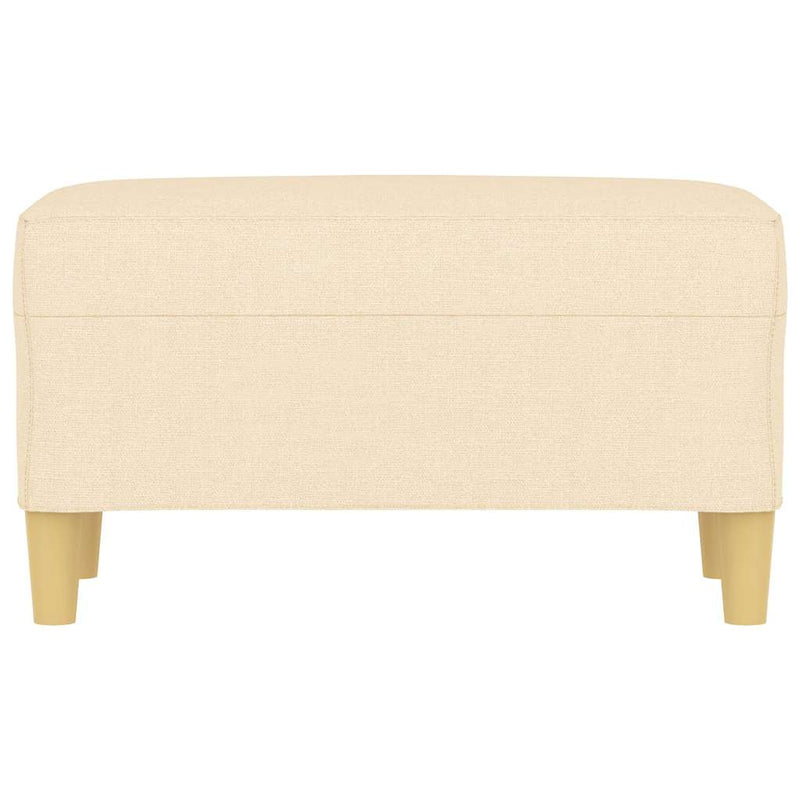 Bancă, crem, 70x35x41 cm, textil