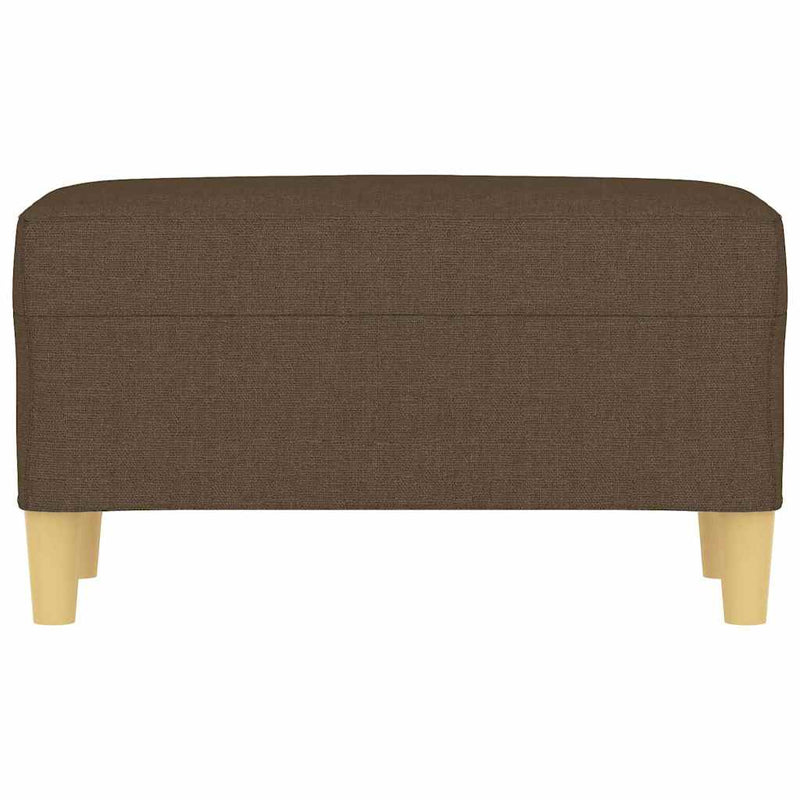 Bancă, maro, 70x35x41 cm, textil