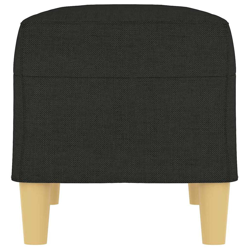 Bancă, negru, 70x35x41 cm, textil
