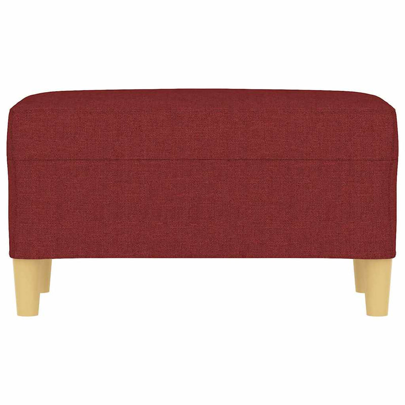Bancă, roșu vin, 70x35x41 cm, textil