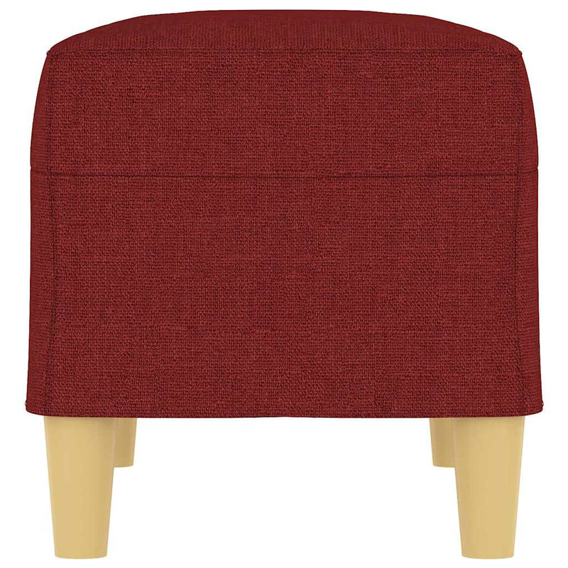 Bancă, roșu vin, 70x35x41 cm, textil