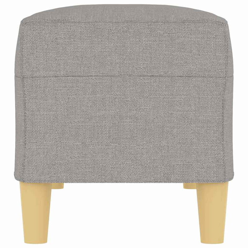 Bancă, gri deschis, 100x35x41 cm, textil