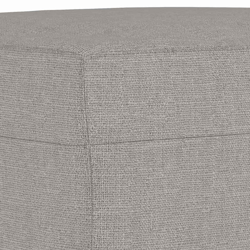 Bancă, gri deschis, 100x35x41 cm, textil