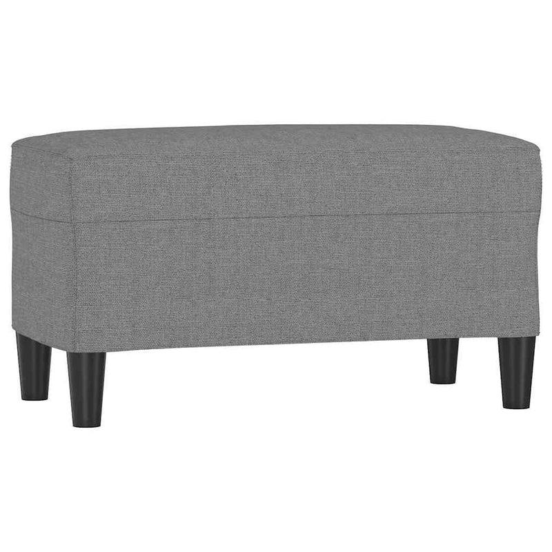 Bancă, gri închis, 70x35x41 cm, textil