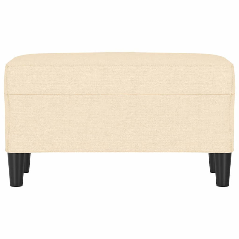Bancă, crem, 70x35x41 cm, textil