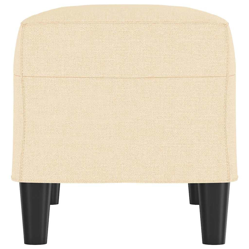 Bancă, crem, 70x35x41 cm, textil